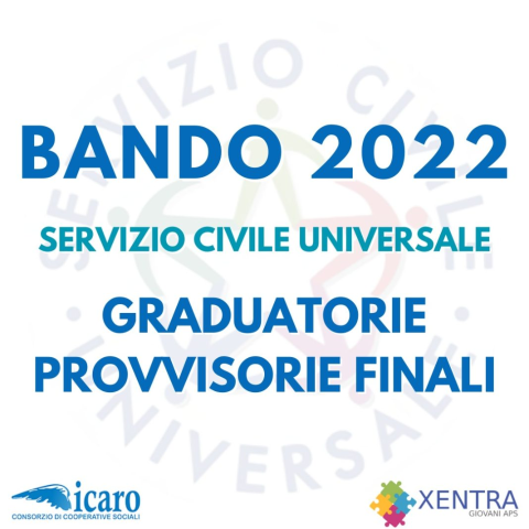 Servizio Civile anno 2023 - Graduatorie finali provvisorie.